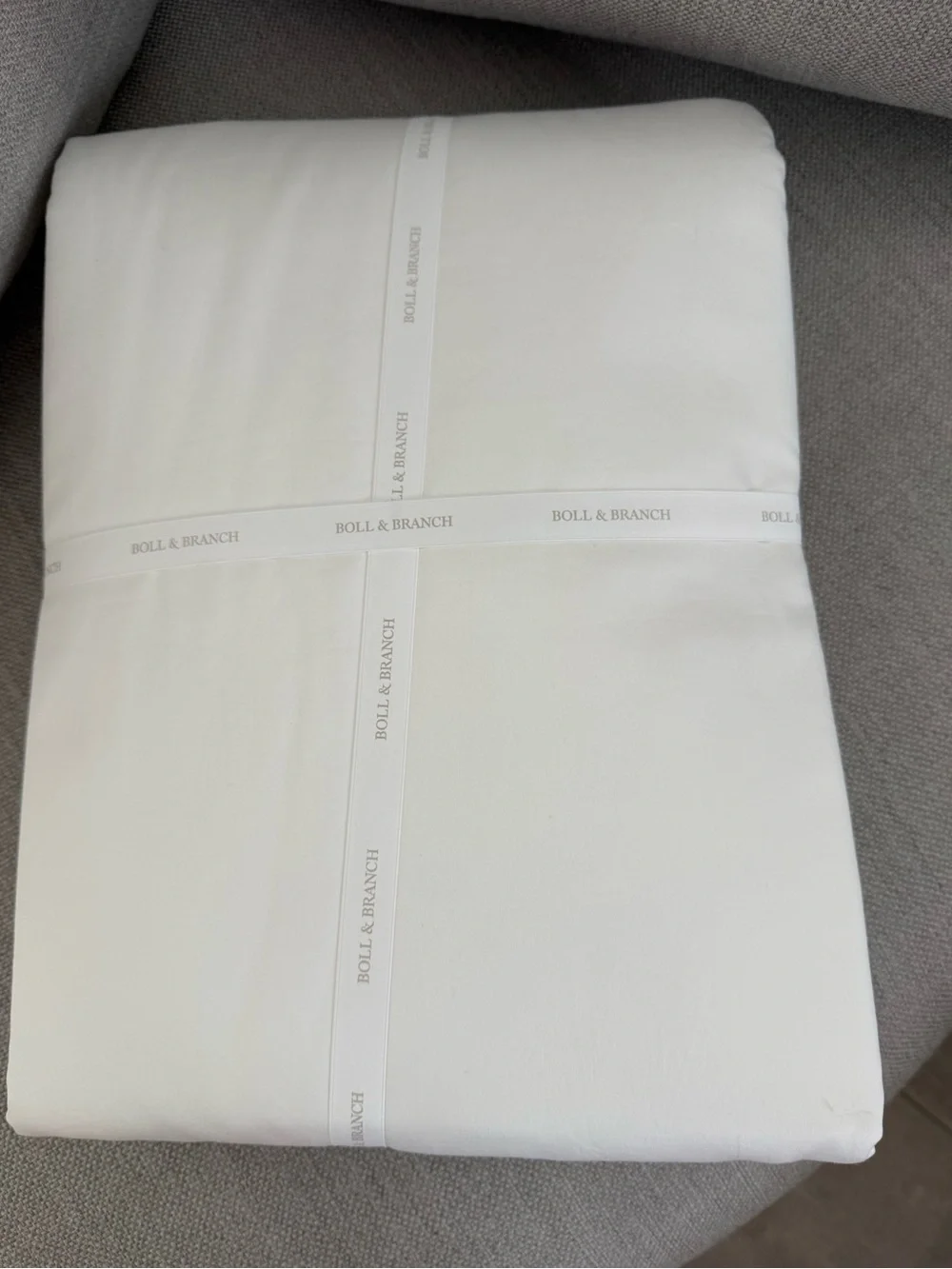 Boll & Branch NEW Full/Queen Duvet  In White/Pewter 🔥No offer item🙏🏻 $369 MSRP